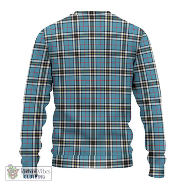 Thompson Tartan Knitted Sweater with Family Crest DNA In Me Style - Tartanvibesclothing Shop