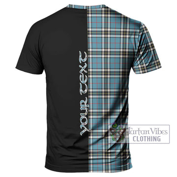 Thompson Tartan T-Shirt with Family Crest and Half Of Me Style - Tartanvibesclothing Shop