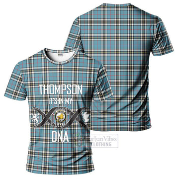 Thompson Tartan T-Shirt with Family Crest DNA In Me Style - Tartan Vibes Clothing