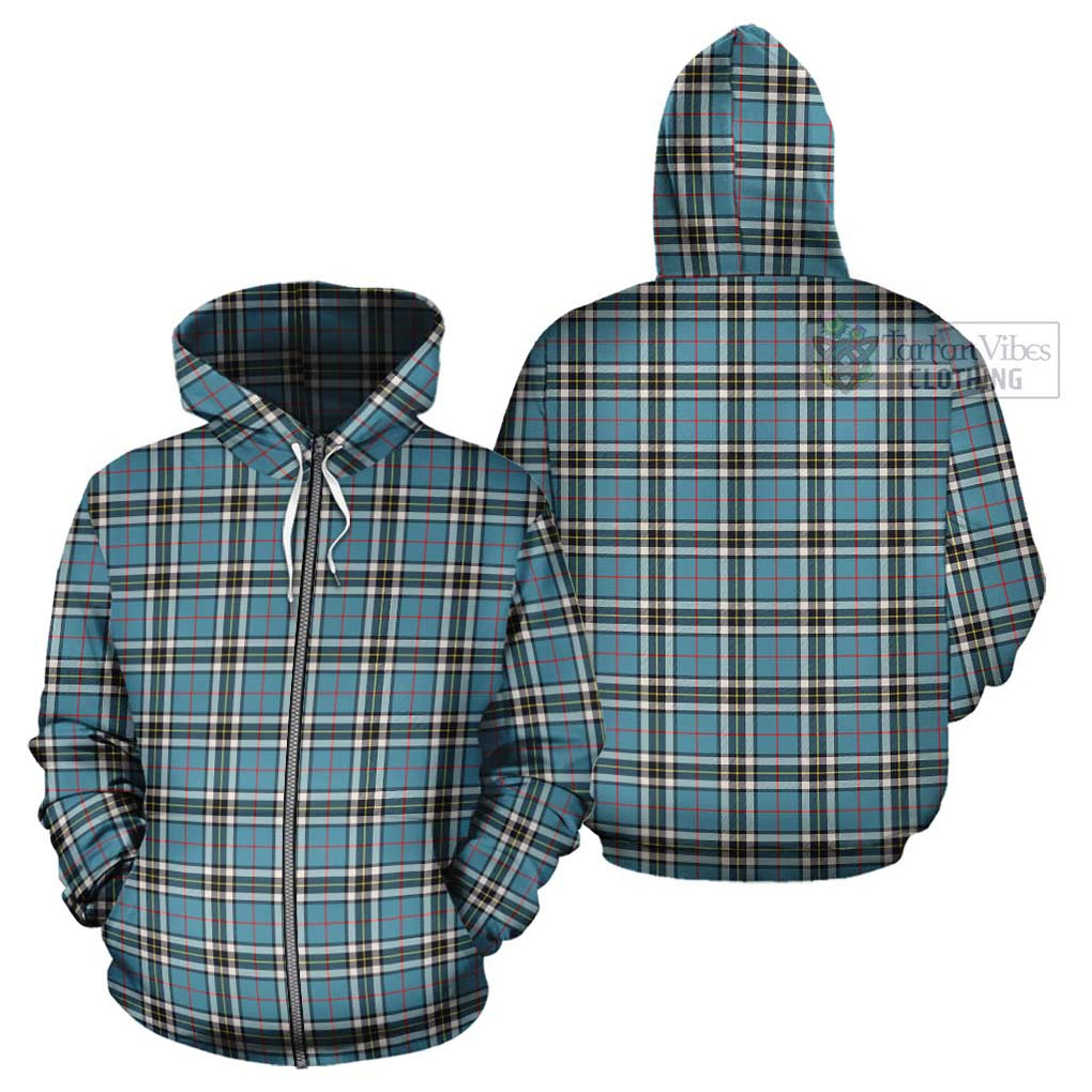 Thompson Tartan Cotton Hoodie Zip Hoodie - Tartan Vibes Clothing