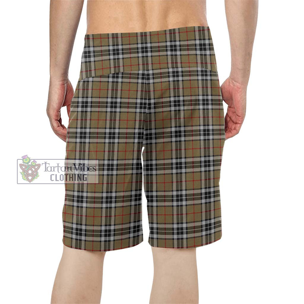 Thompson Society Camel Tartan Men's Board Shorts - Tartan Vibes Clothing