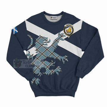 Tartan Vibes Clothing Thompson (Thomson) Tartan Lion Rampant Sweatshirt – Proudly Display Your Heritage with Alba Gu Brath and Clan Name