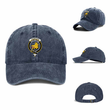 Tartan Vibes Clothing Thompson (Thomson) Clan Crest Denim Classic Cap