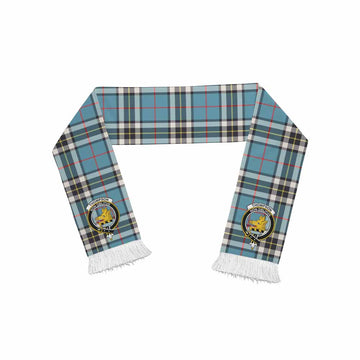 Thompson (Thomson) Tartan Ruffneck Scarf with Family Crest