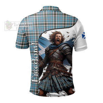 Tartan Vibes Clothing Thompson (Thomson) Crest Tartan Polo Shirt Inspired by the Freedom of Scottish Warrior