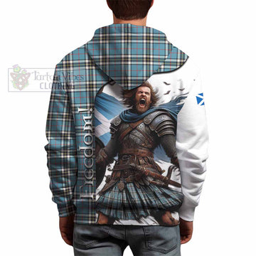 Tartan Vibes Clothing Thompson (Thomson) Crest Tartan Hoodie Inspired by the Freedom of Scottish Warrior