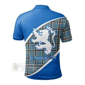 Tartan Vibes Clothing Thompson (Thomson) Family Crest Tartan Polo Shirt Celebrate Saint Andrew's Day in Style
