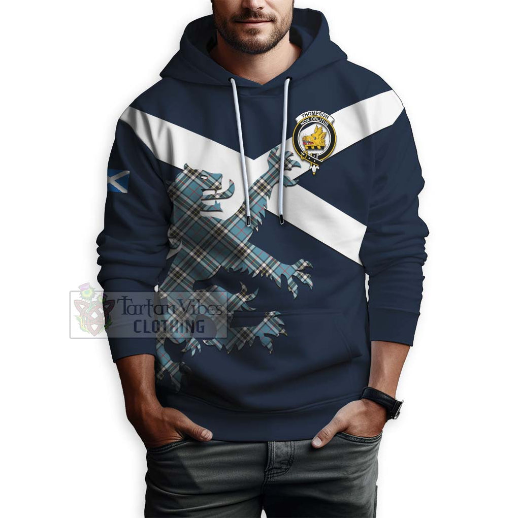 Tartan Vibes Clothing Thompson (Thomson) Tartan Lion Rampant Hoodie – Proudly Display Your Heritage with Alba Gu Brath and Clan Name