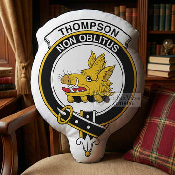 Thompson (Thomson) Clan Crest Shaped Throw Pillow, Scottish Clan Badge Decorative Pillow