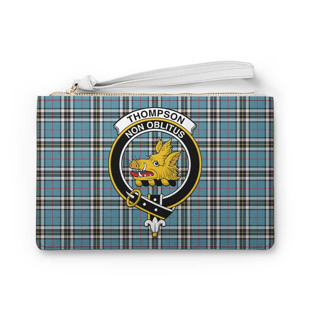Tartan Vibes Clothing Thompson (Thomson) Family Crest Tartan Clutch Bag