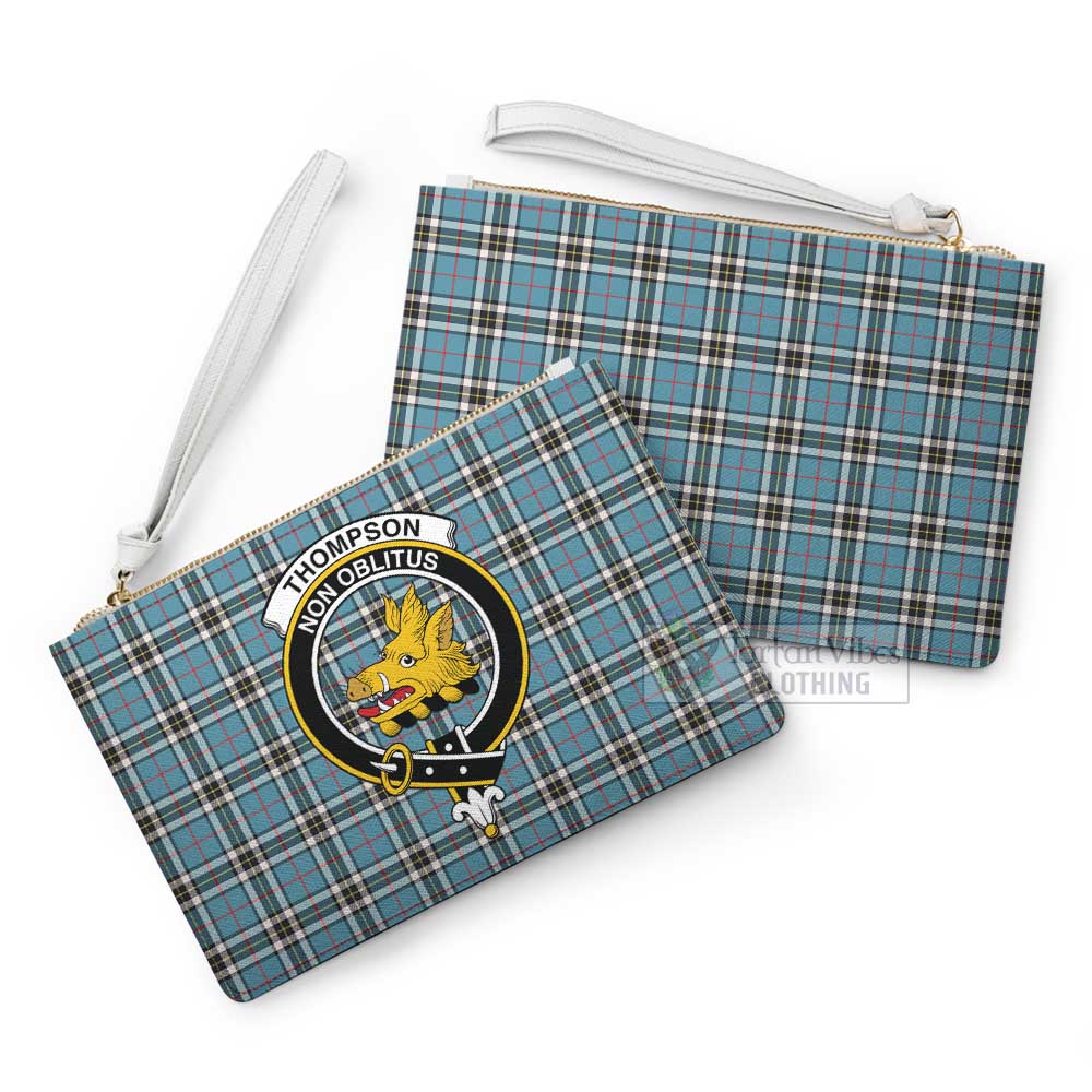 Tartan Vibes Clothing Thompson (Thomson) Family Crest Tartan Clutch Bag