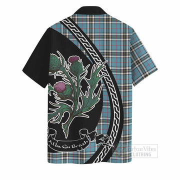 Thompson (Thomson) Family Crest Tartan Hawaiian Shirt Alba Thistle Inspired - Tartan Vibes Clothing