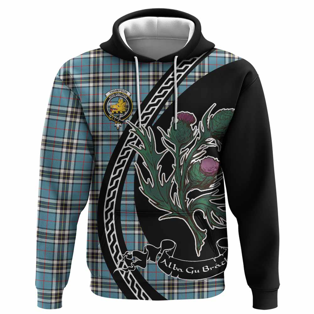Thompson (Thomson) Family Crest Tartan Hoodie Alba Thistle Inspired - Tartan Vibes Clothing