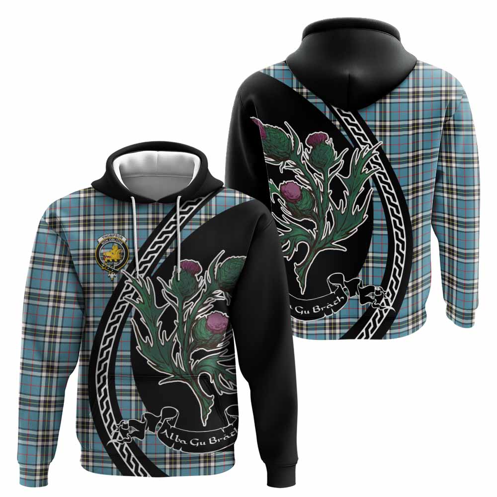 Thompson (Thomson) Family Crest Tartan Hoodie Alba Thistle Inspired - Tartan Vibes Clothing
