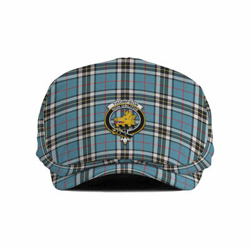 Thompson (Thomson) Family Crest Tartan Jeff Cap, Tartan Flat Cap