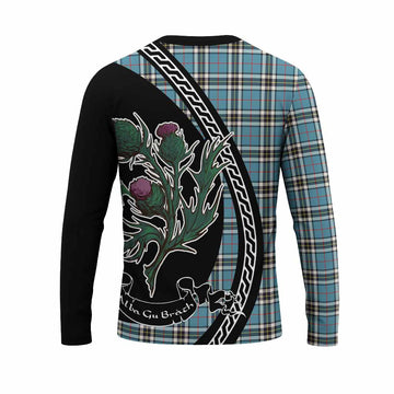 Thompson (Thomson) Family Crest Tartan Long Sleeve T-Shirt Alba Thistle Inspired - Tartan Vibes Clothing
