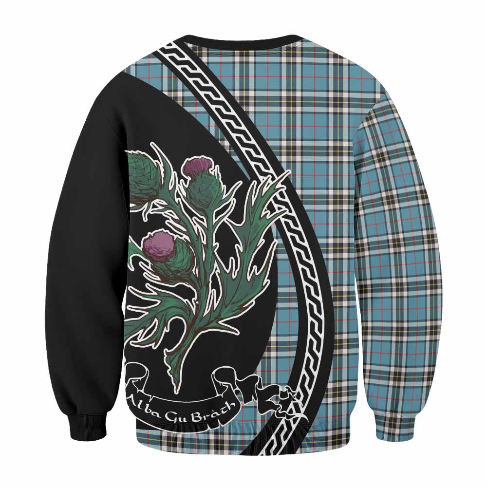 Thompson (Thomson) Family Crest Tartan Sweatshirt Alba Thistle Inspired - Tartan Vibes Clothing