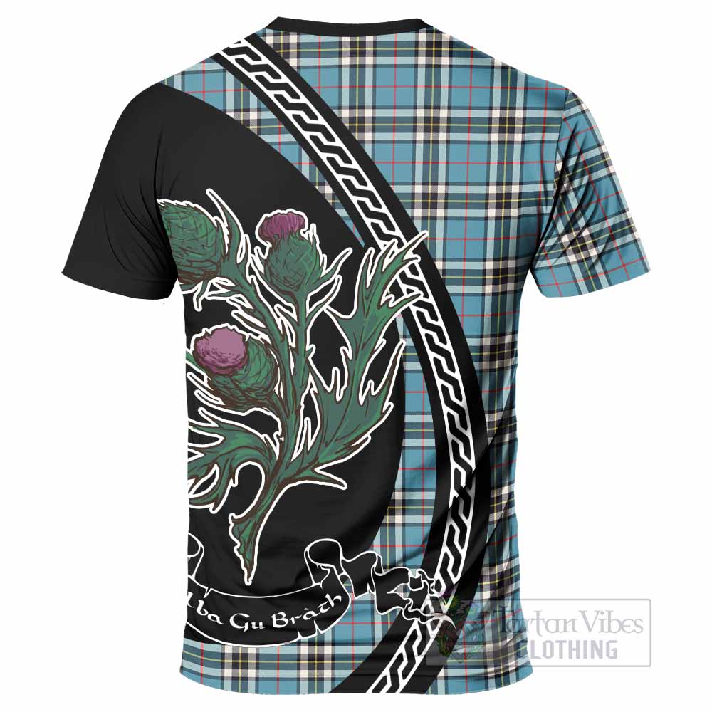 Thompson (Thomson) Family Crest Tartan T-Shirt Alba Thistle Inspired - Tartan Vibes Clothing