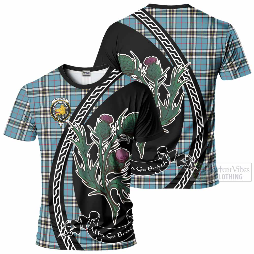 Thompson (Thomson) Family Crest Tartan T-Shirt Alba Thistle Inspired - Tartan Vibes Clothing