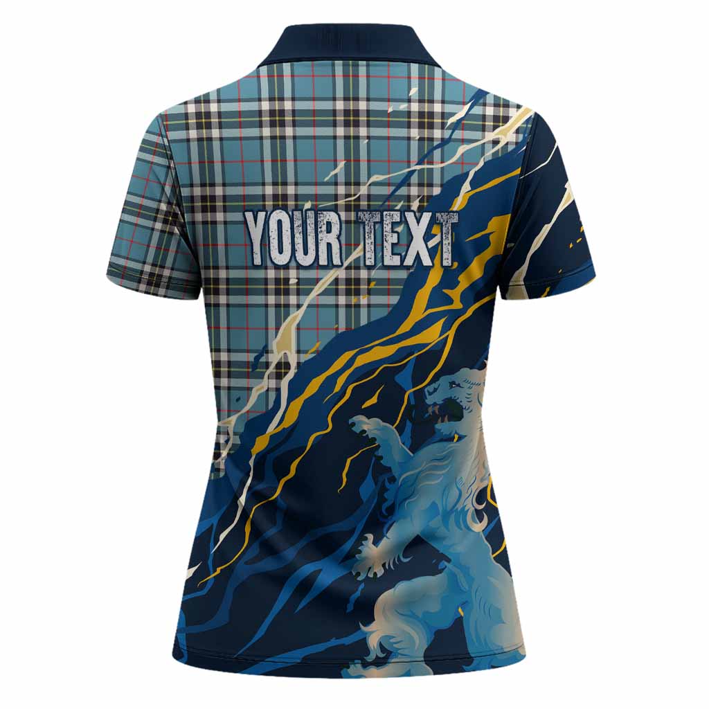Thompson (Thomson) Scotland Tartan Women Polo Shirt WC2026 Football - We'll Be Coming