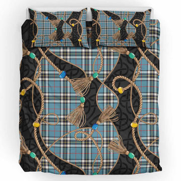 Thompson (Thomson) Scottish Tartan Twisted Ropes Stylized Bedding Set UK Bedding Set UK King 91*87 inch - Tartan Vibes Clothing