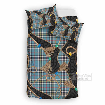 Thompson (Thomson) Scottish Tartan Twisted Ropes Stylized Bedding Set UK Bedding Set UK Double 79*79 inch - Tartan Vibes Clothing
