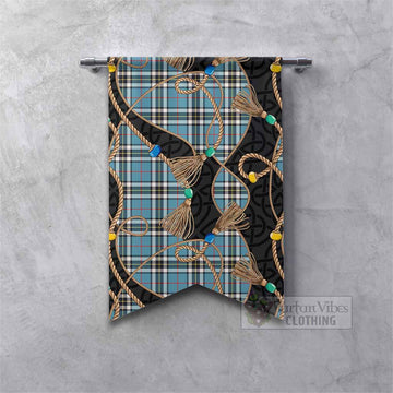 Thompson (Thomson) Scottish Tartan Twisted Ropes Stylized Gonfalon Fishtail - Tartan Vibes Clothing