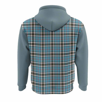 Thompson (Thomson) Tartan Accent Hoodie with Family Crest
