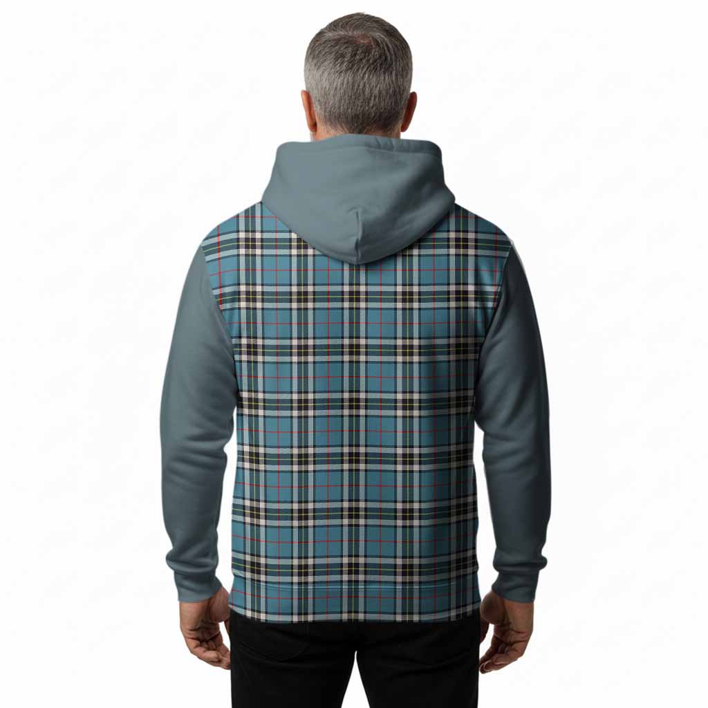 Thompson (Thomson) Tartan Accent Hoodie with Family Crest