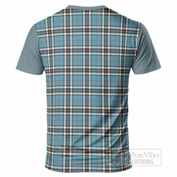 Thompson (Thomson) Tartan Accent T-Shirt with Family Crest