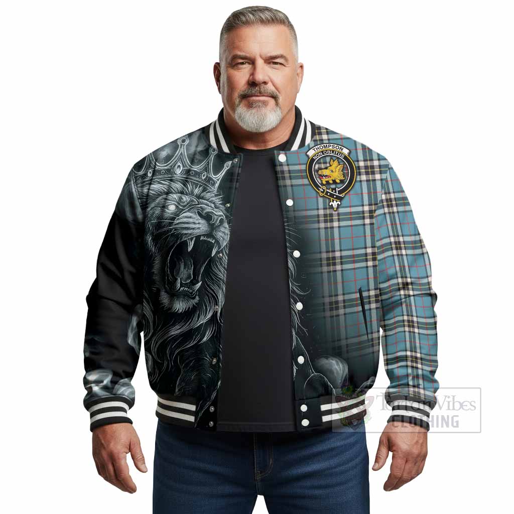Thompson (Thomson) Tartan Baseball Jacket Roaring Lion Heritage