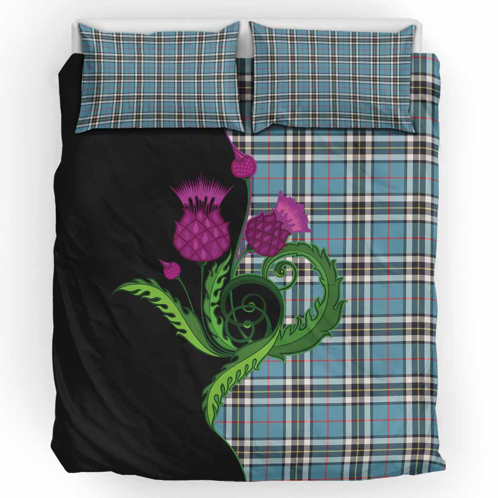 Thompson (Thomson) Tartan Bedding Set Traditional Scottish Thistle UK Bedding Set UK King 91*87 inch - Tartan Vibes Clothing