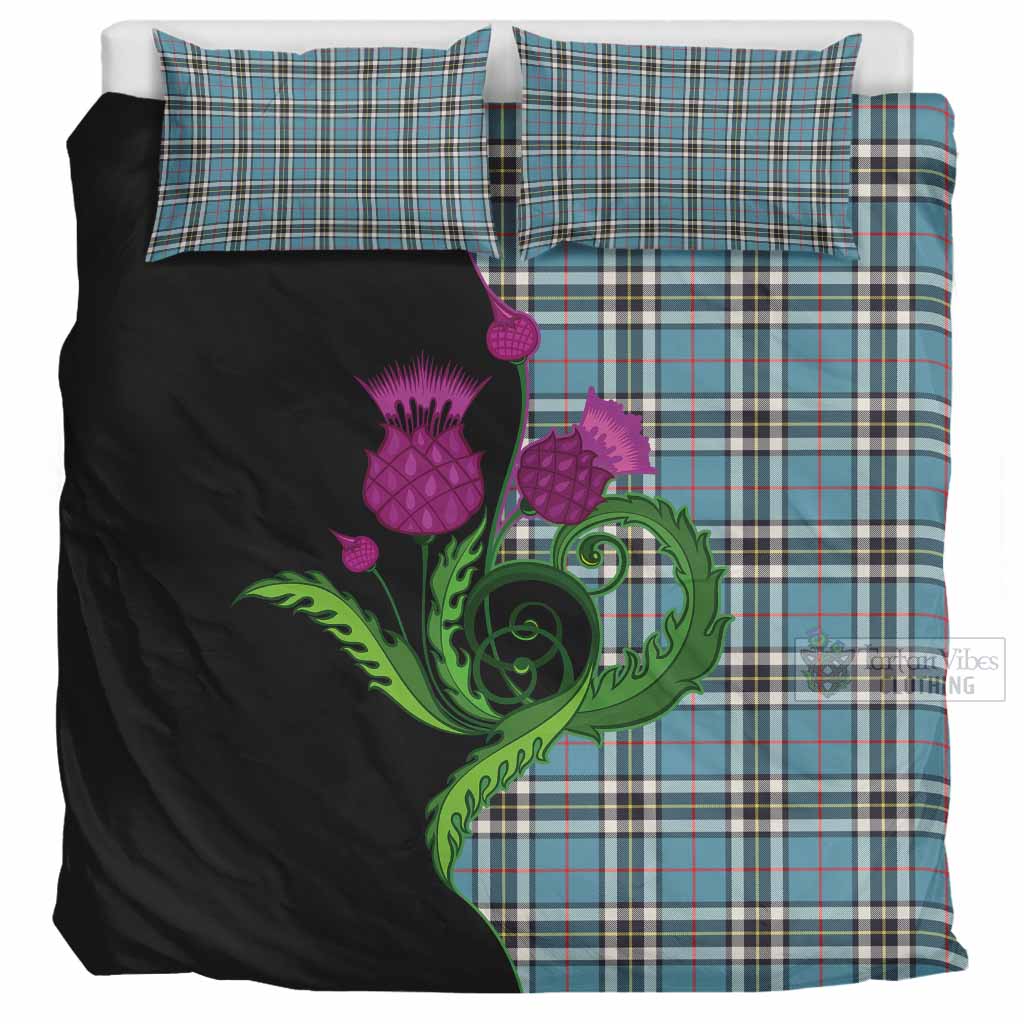 Thompson (Thomson) Tartan Bedding Set Traditional Scottish Thistle UK Bedding Set UK Super King 104*94 inch - Tartan Vibes Clothing