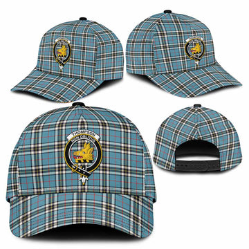 Thompson (Thomson) Tartan Classic Cap with Family Crest