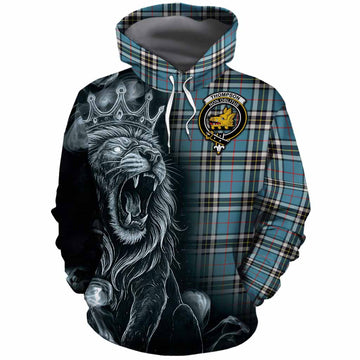 Thompson (Thomson) Tartan Cotton Hoodie Roaring Lion Heritage