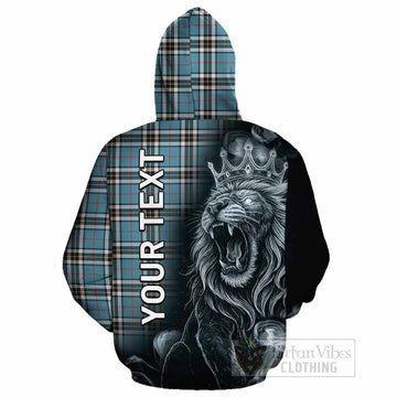 Thompson (Thomson) Tartan Cotton Hoodie Roaring Lion Heritage