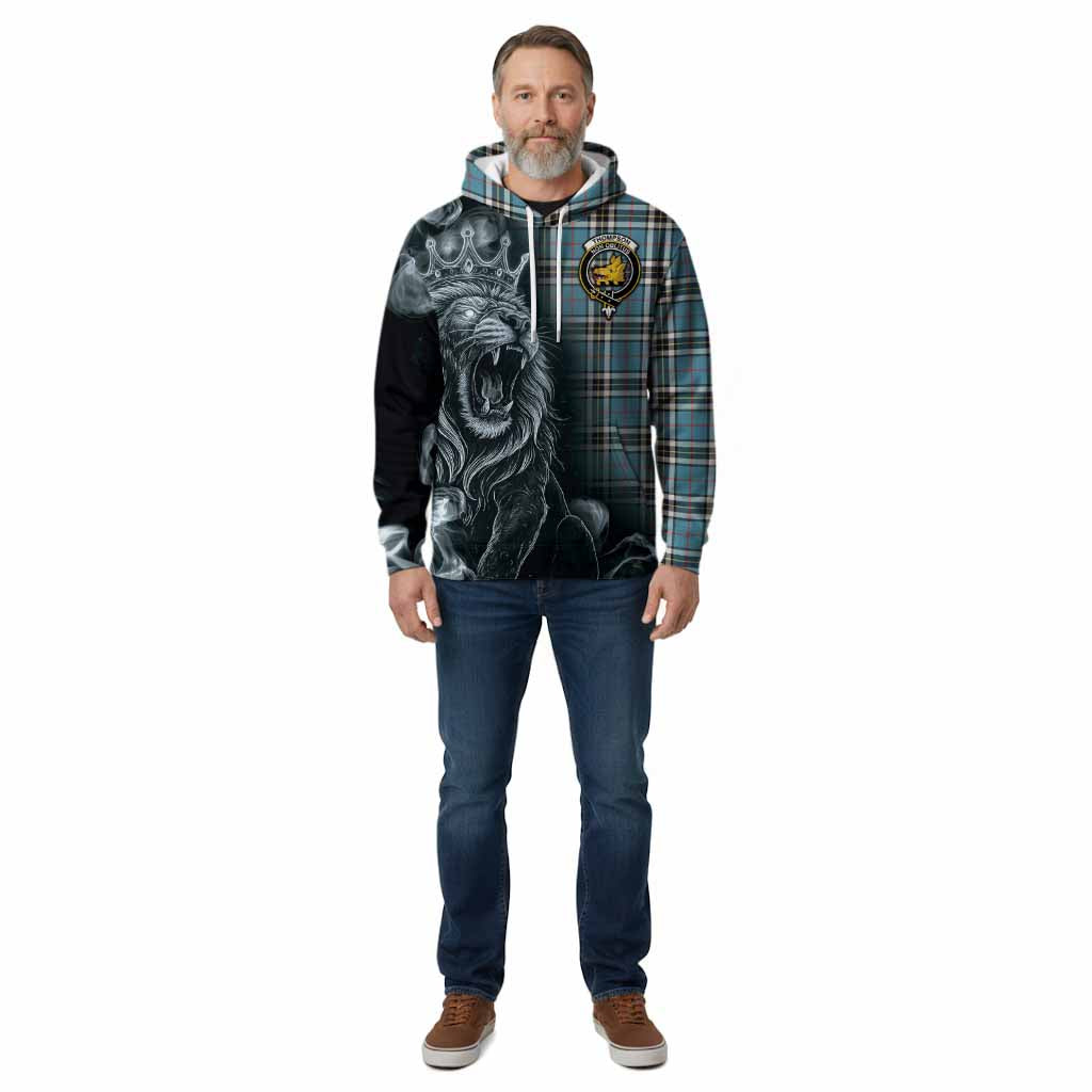 Thompson (Thomson) Tartan Cotton Hoodie Roaring Lion Heritage