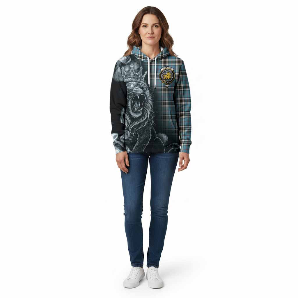 Thompson (Thomson) Tartan Cotton Hoodie Roaring Lion Heritage