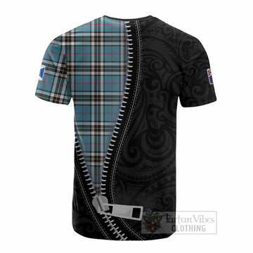 Thompson (Thomson) Tartan Cotton T-shirt New Zealand Pattern Unique Zipper Stylized