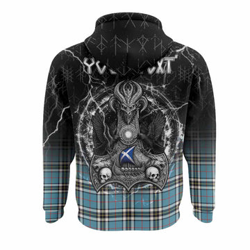 Thompson (Thomson) Tartan Crest Hoodie Celtic Odin's Raven Legacy