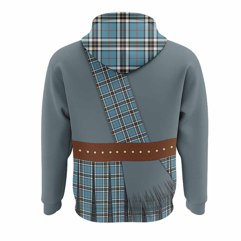 Thompson (Thomson) Tartan Crest Hoodie Kilt Costume Style