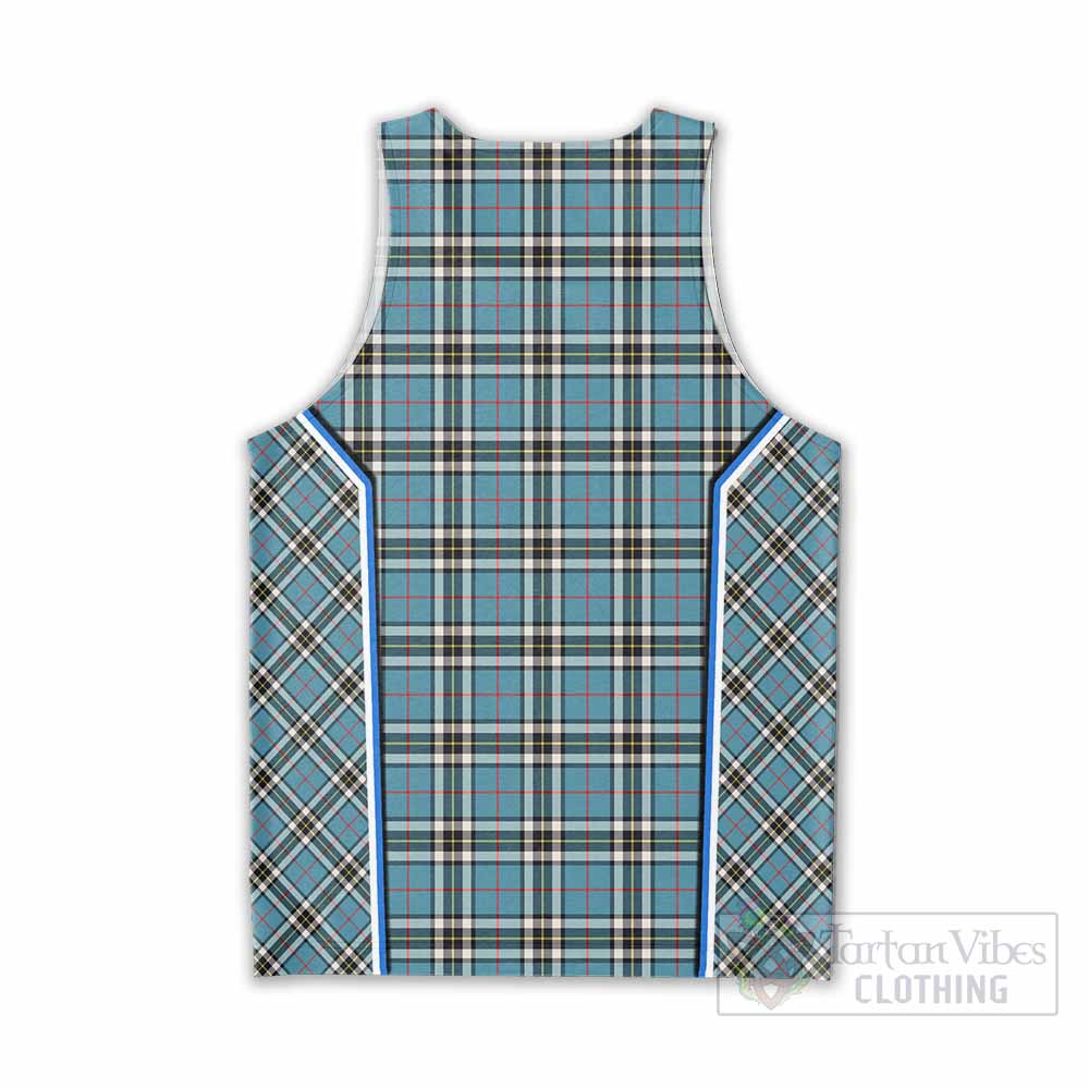 Thompson (Thomson) Tartan Crest Men Tank Top Scotland Coat of Arm Flag Style - Tartan Vibes Clothing