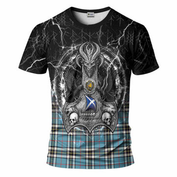 Thompson (Thomson) Tartan Crest T-Shirt Celtic Odin's Raven Legacy