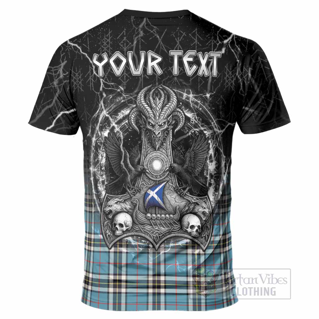 Thompson (Thomson) Tartan Crest T-Shirt Celtic Odin's Raven Legacy