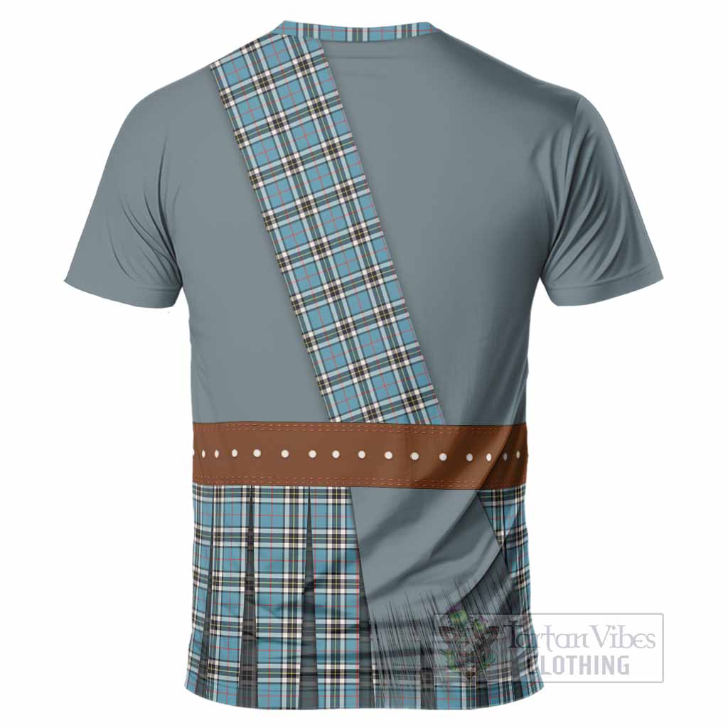 Thompson (Thomson) Tartan Crest T-Shirt Kilt Costume Style
