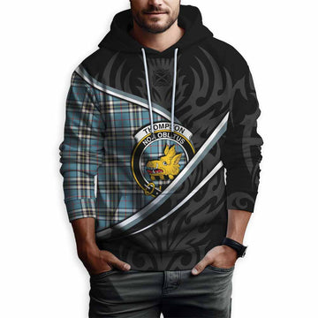 Thompson (Thomson) Tartan Family Crest Hoodie Celtic Scottish Thistle Floral - Tartan Vibes Clothing