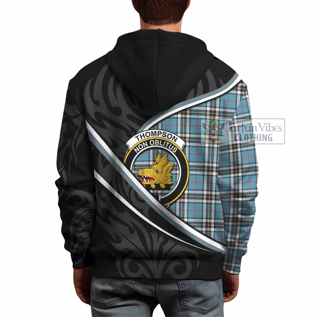 Thompson (Thomson) Tartan Family Crest Hoodie Celtic Scottish Thistle Floral - Tartan Vibes Clothing
