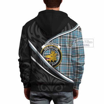 Thompson (Thomson) Tartan Family Crest Hoodie Celtic Scottish Thistle Floral - Tartan Vibes Clothing