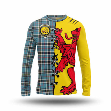 Thompson (Thomson) Tartan Family Crest Long Sleeve T-Shirt Lion Rampant Honor