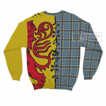 Thompson (Thomson) Tartan Family Crest Sweatshirt Lion Rampant Honor - Tartan Vibes Clothing